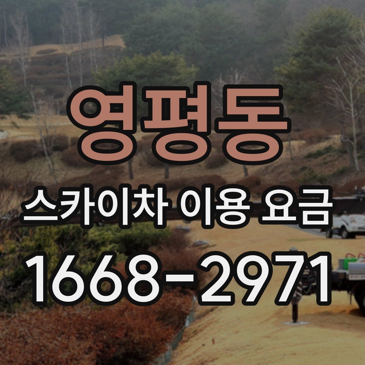 영평동 스카이차 이용 요금 견적을 받을 때 질문할 내용