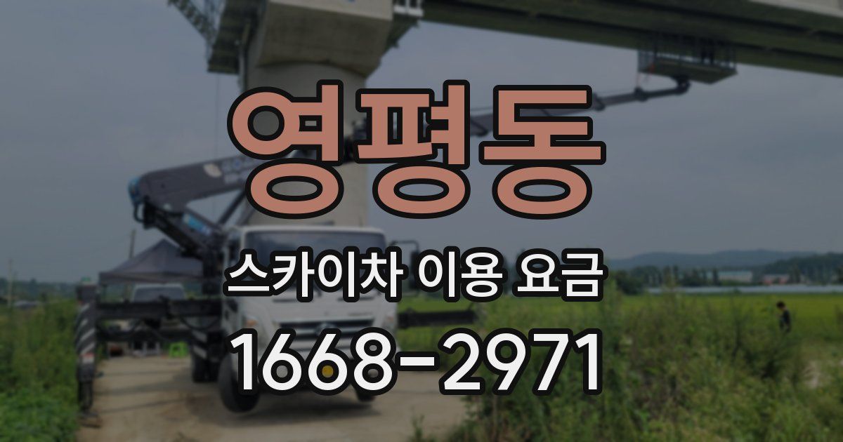 영평동 스카이차 이용 요금