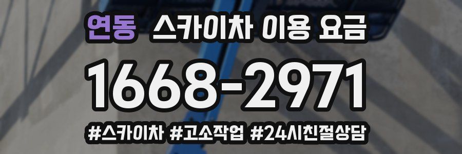 연동 스카이차 이용 요금