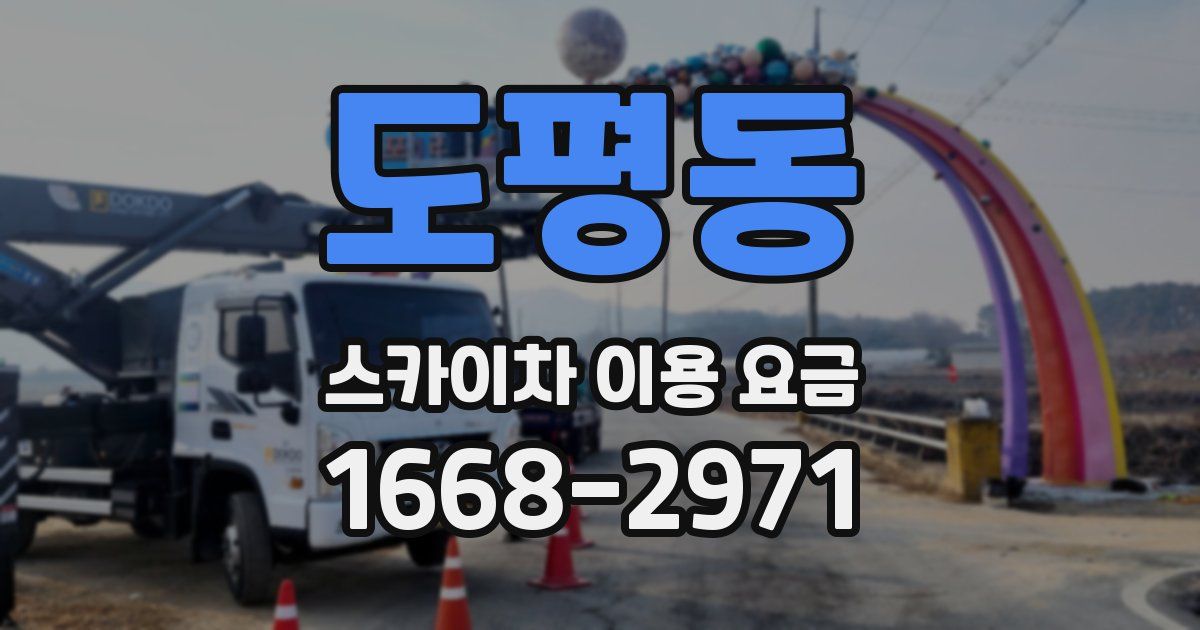 도평동 스카이차 이용 요금
