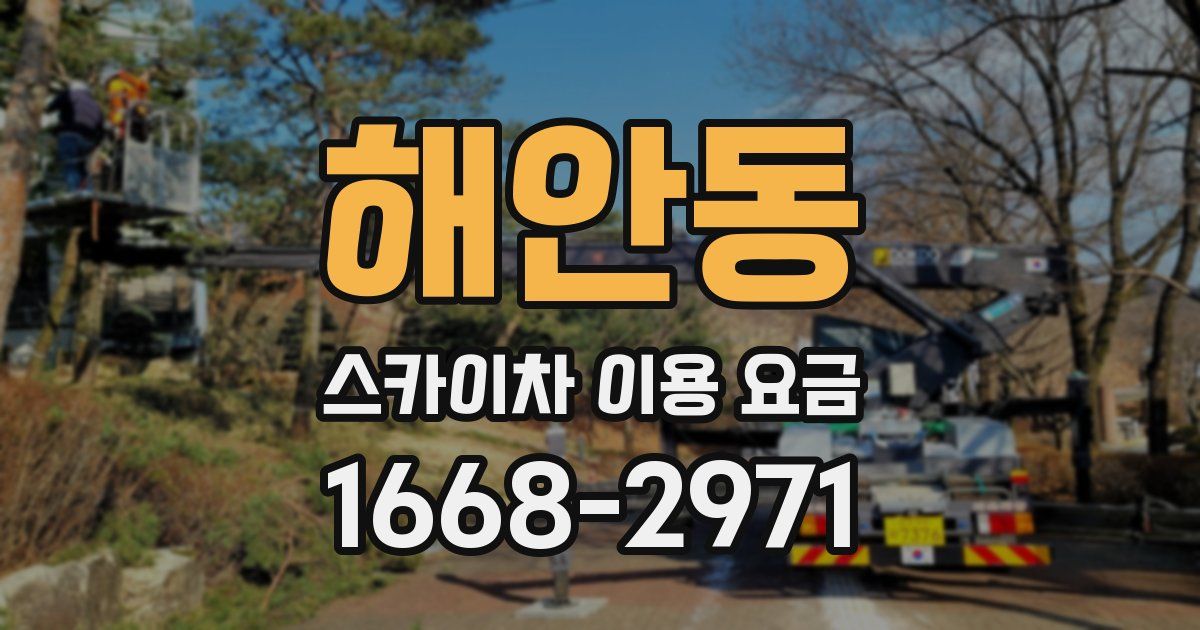 해안동 스카이차 이용 요금