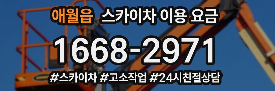 애월읍 스카이차 이용 요금