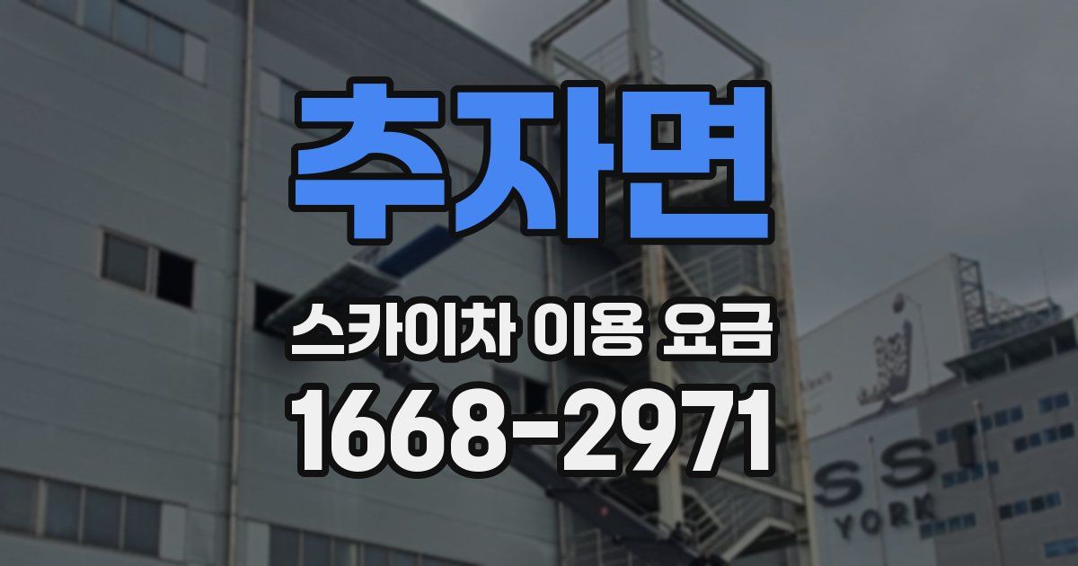 추자면 스카이차 이용 요금