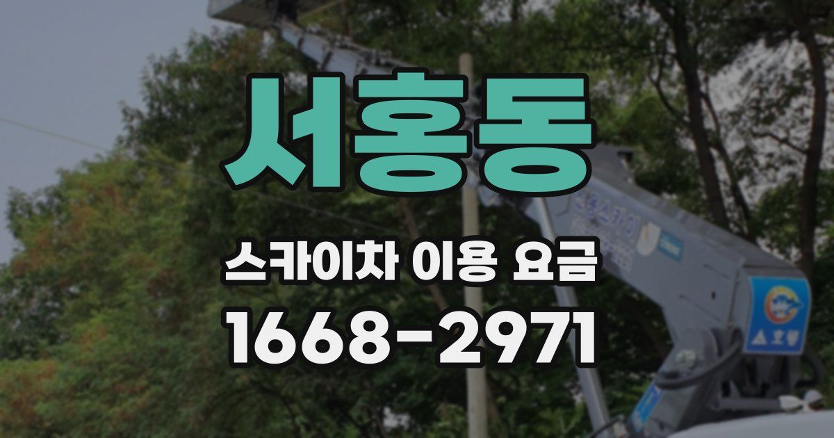 서홍동 스카이차 이용 요금