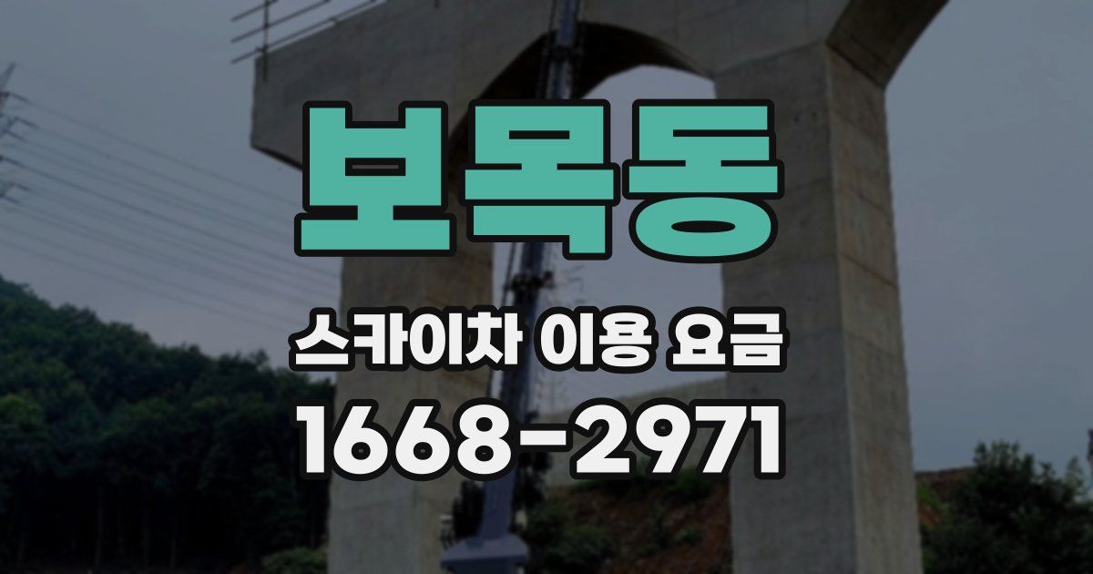 보목동 스카이차 이용 요금