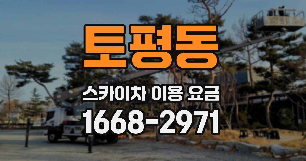 토평동 스카이차 이용 요금