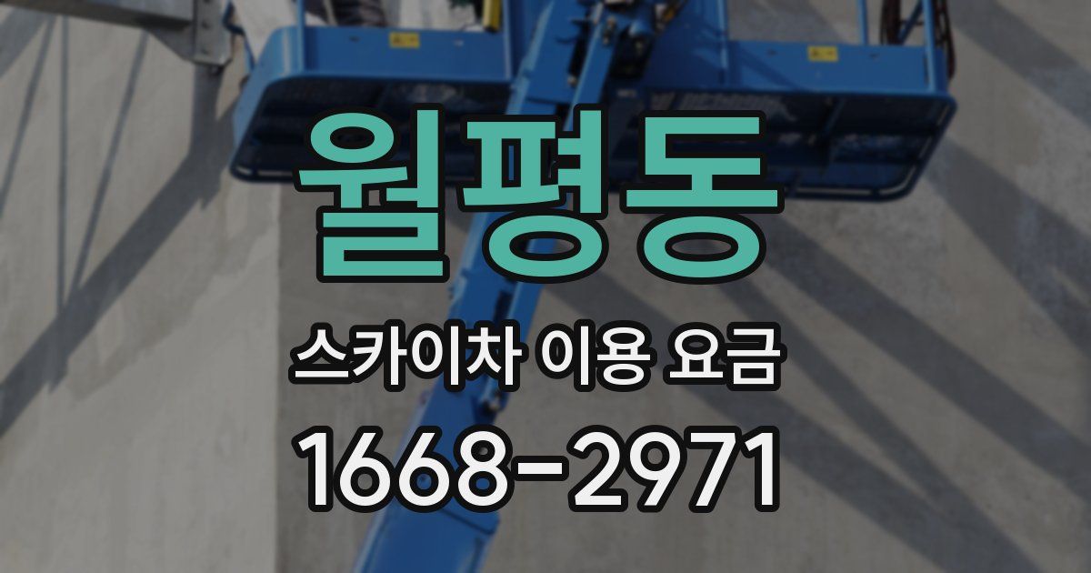 월평동 스카이차 이용 요금