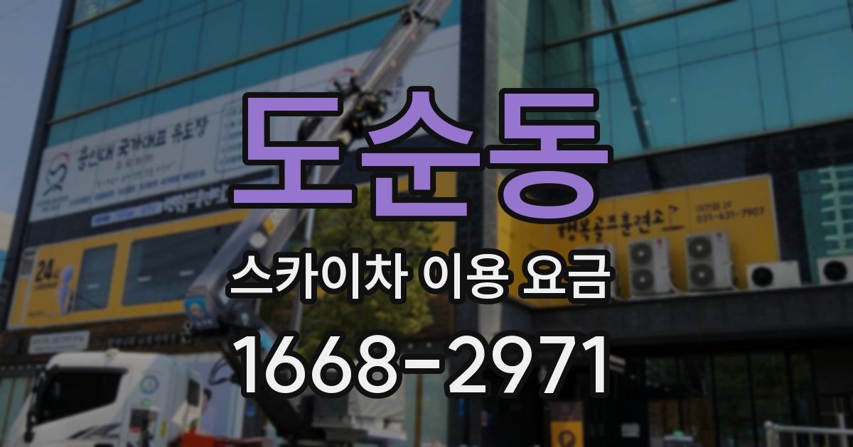 도순동 스카이차 이용 요금