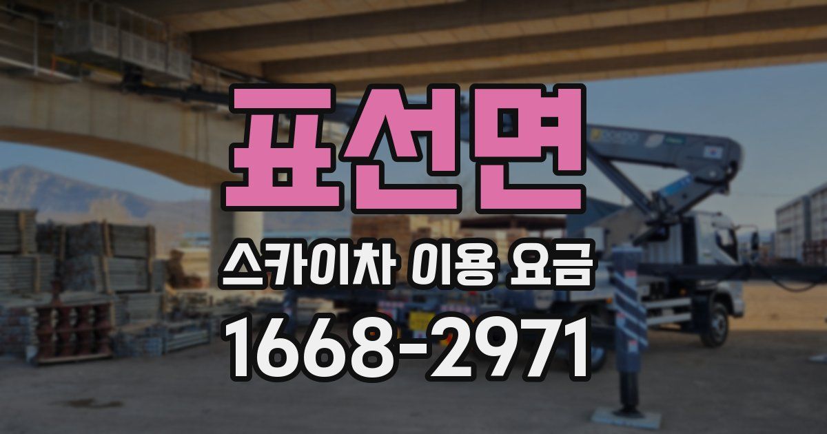표선면 스카이차 이용 요금