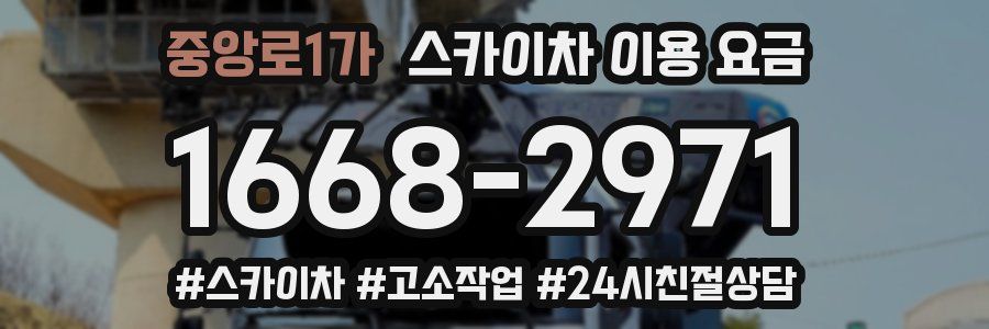중앙로1가 스카이차 이용 요금