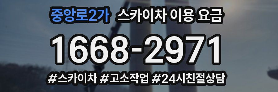중앙로2가 스카이차 이용 요금