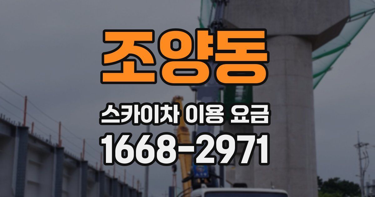 조양동 스카이차 이용 요금