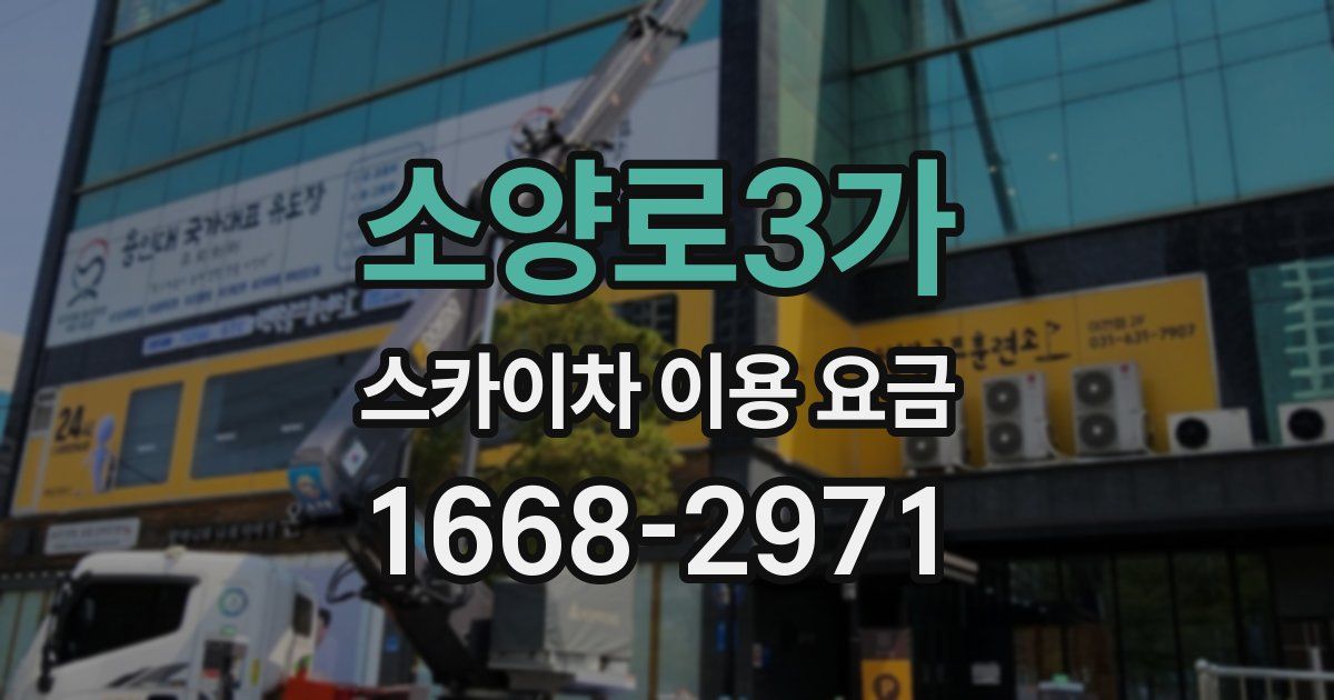 소양로3가 스카이차 이용 요금