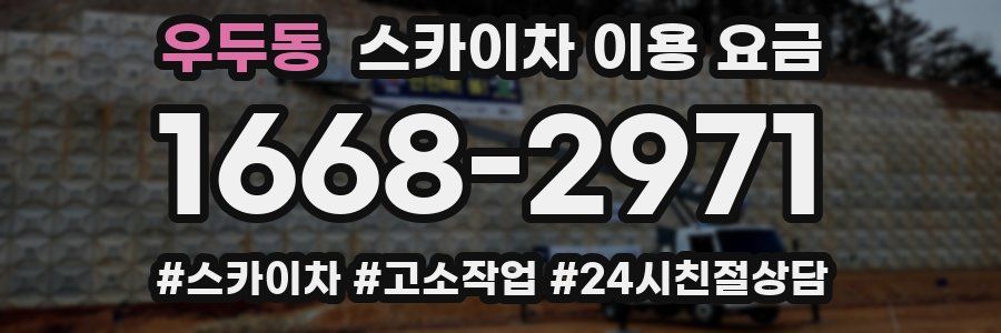 우두동 스카이차 이용 요금