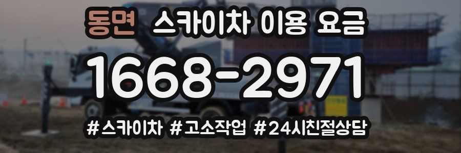 동면 스카이차 이용 요금