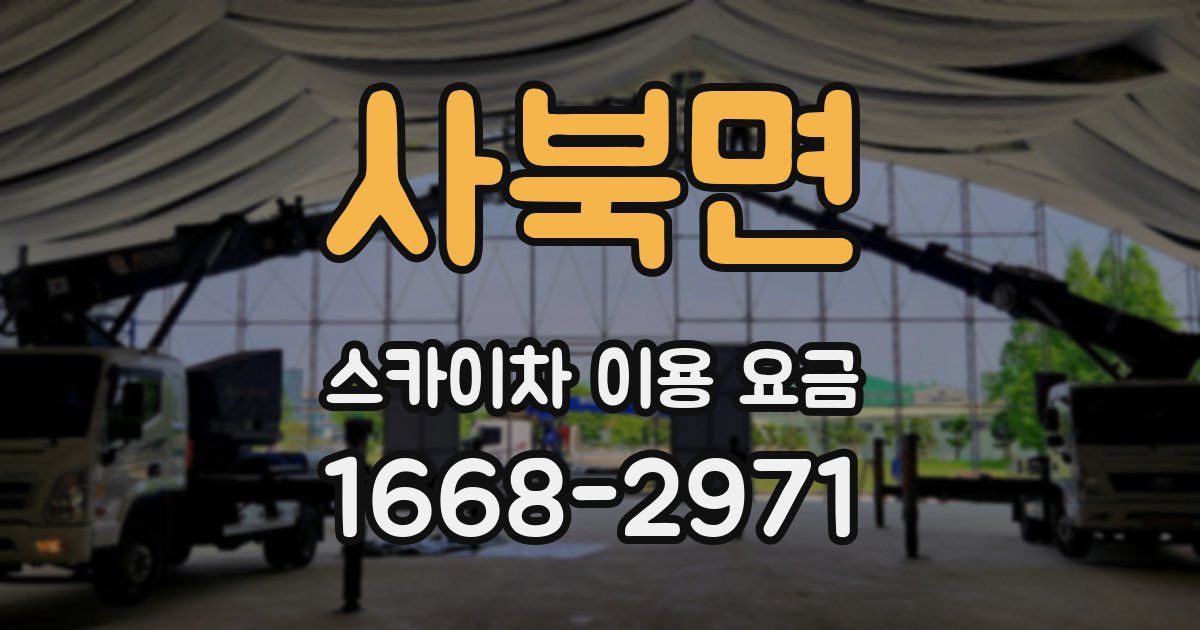 사북면 스카이차 이용 요금