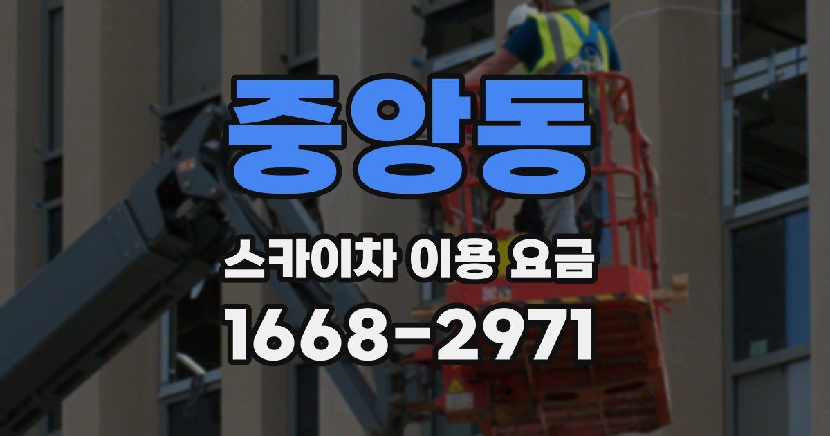 중앙동 스카이차 이용 요금