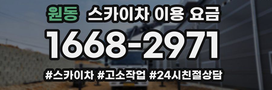 원동 스카이차 이용 요금
