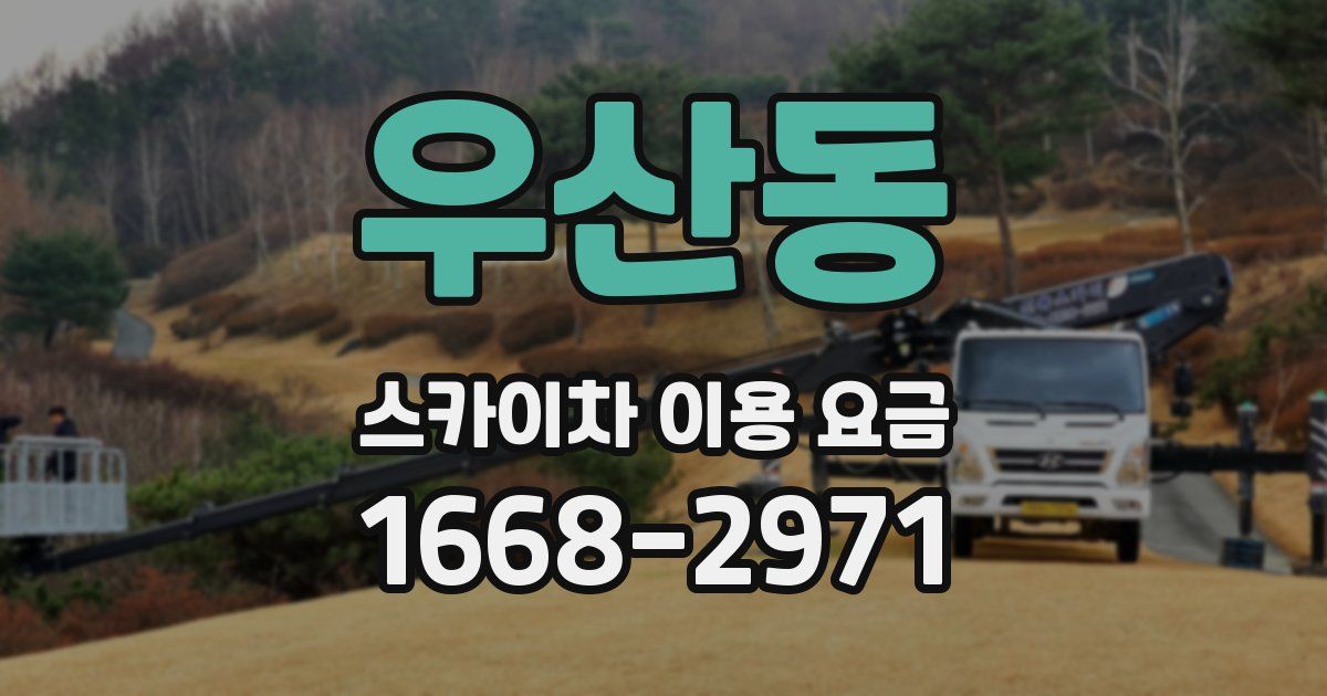 우산동 스카이차 이용 요금