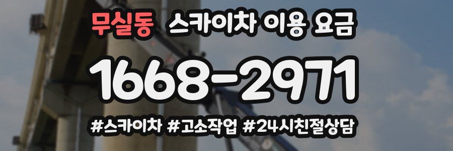 무실동 스카이차 이용 요금
