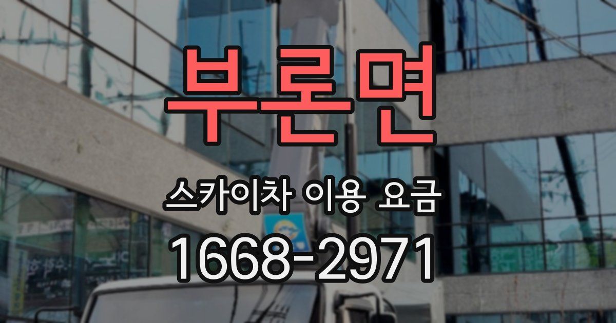 부론면 스카이차 이용 요금