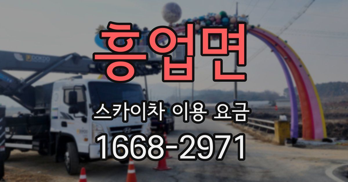 흥업면 스카이차 이용 요금