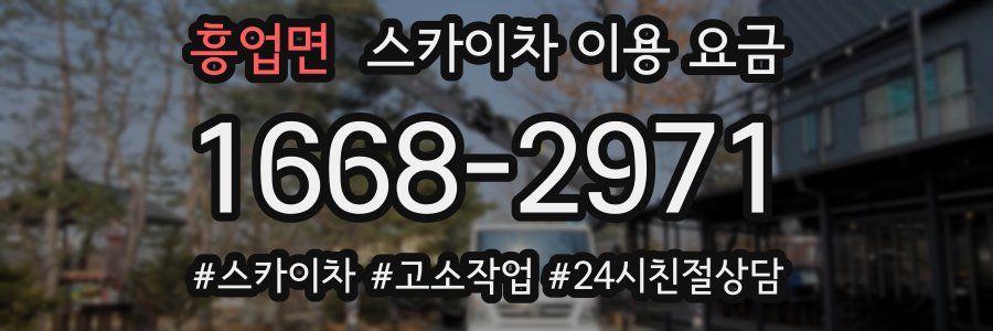 흥업면 스카이차 이용 요금