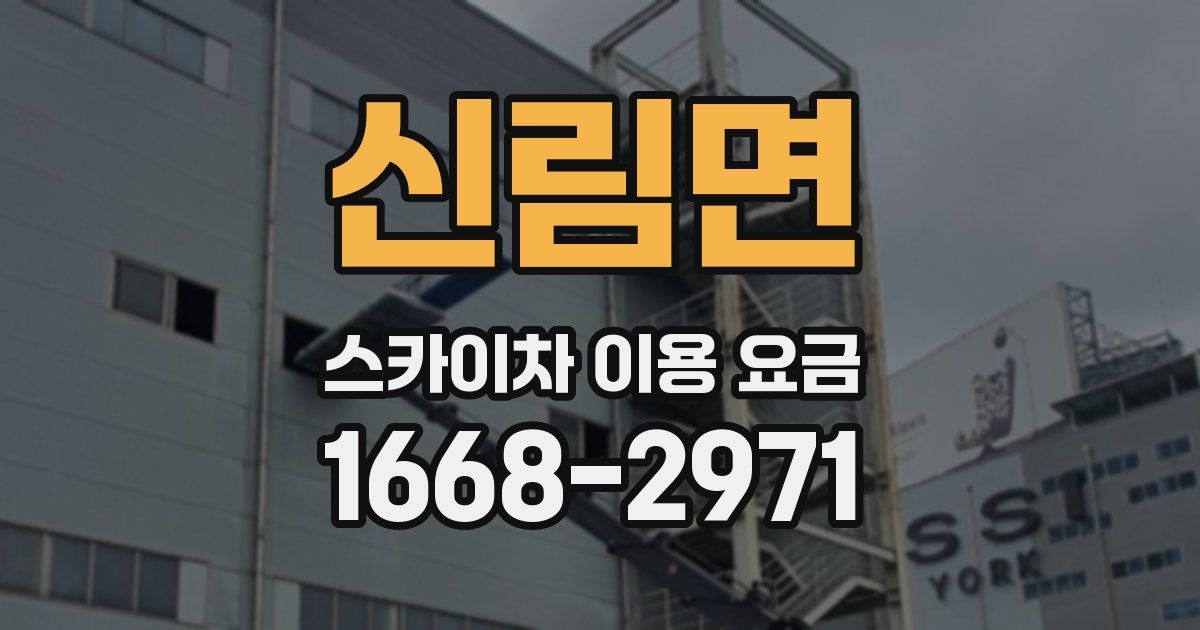 신림면 스카이차 이용 요금