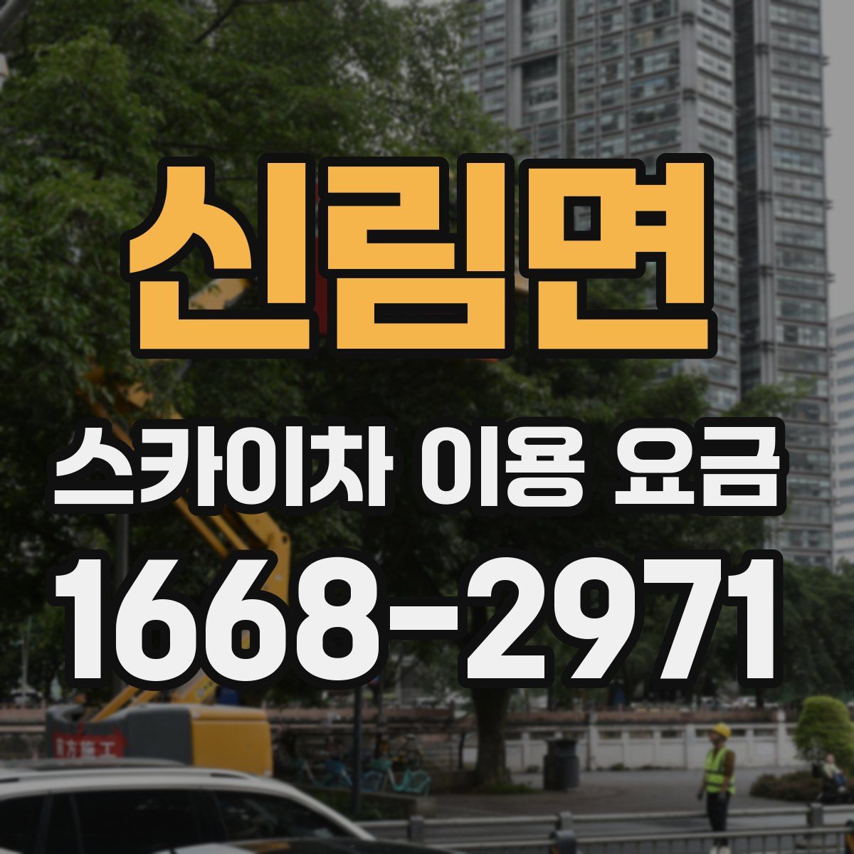 신림면 스카이차 이용 요금