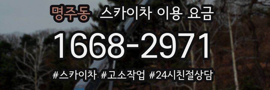 명주동 스카이차 이용 요금