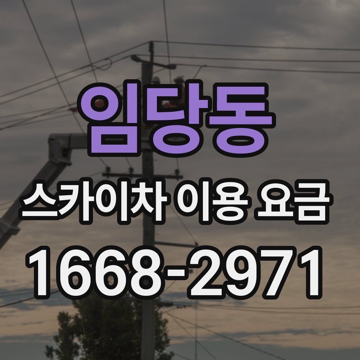 임당동 스카이차 이용 요금