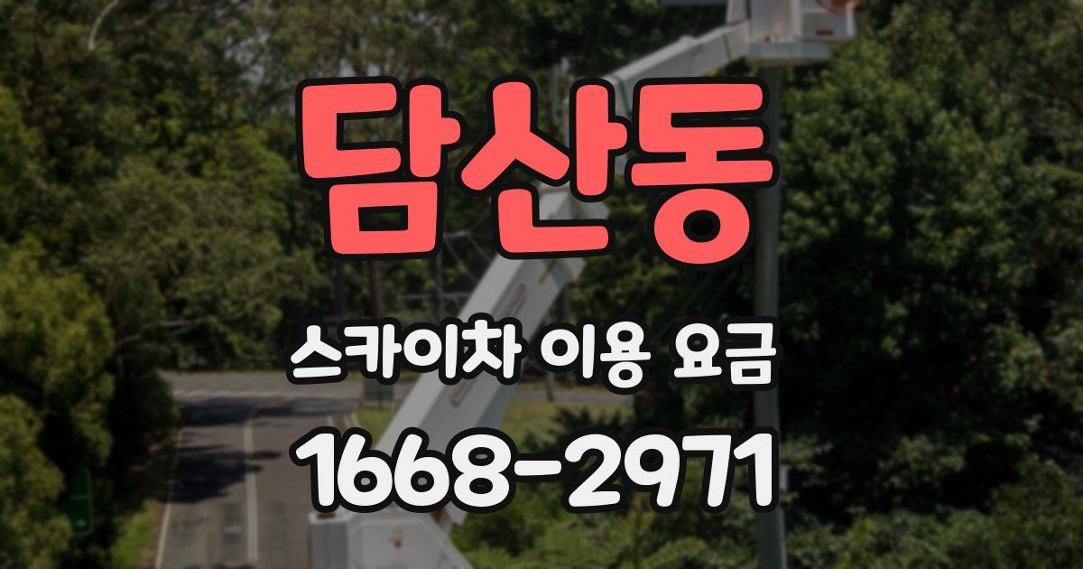 담산동 스카이차 이용 요금