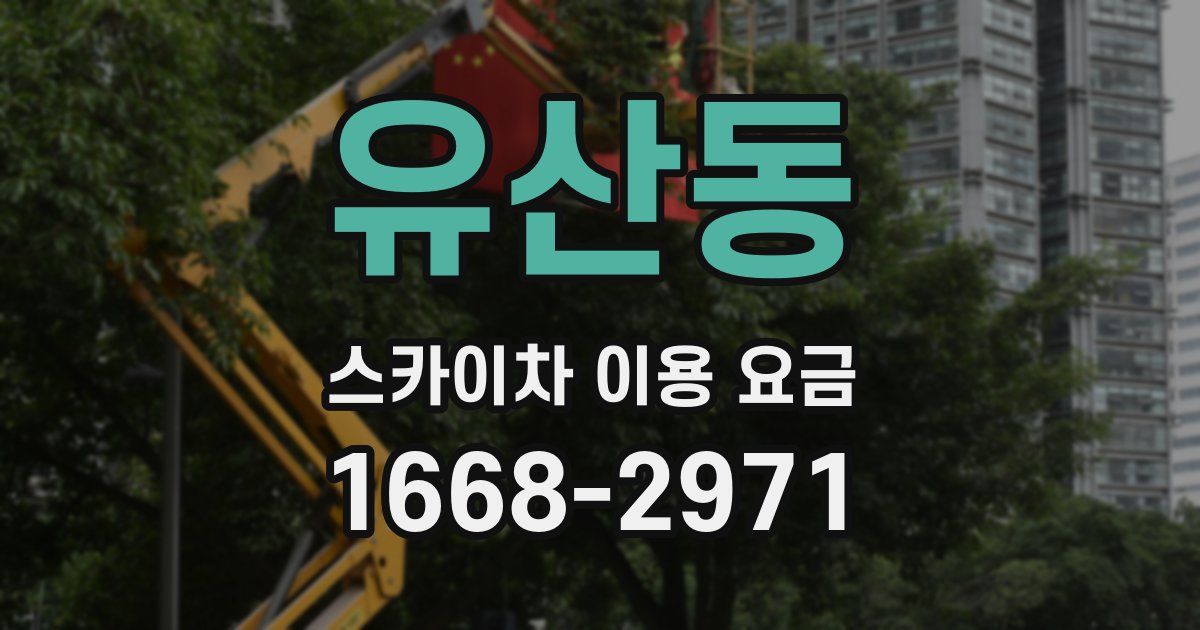 유산동 스카이차 이용 요금