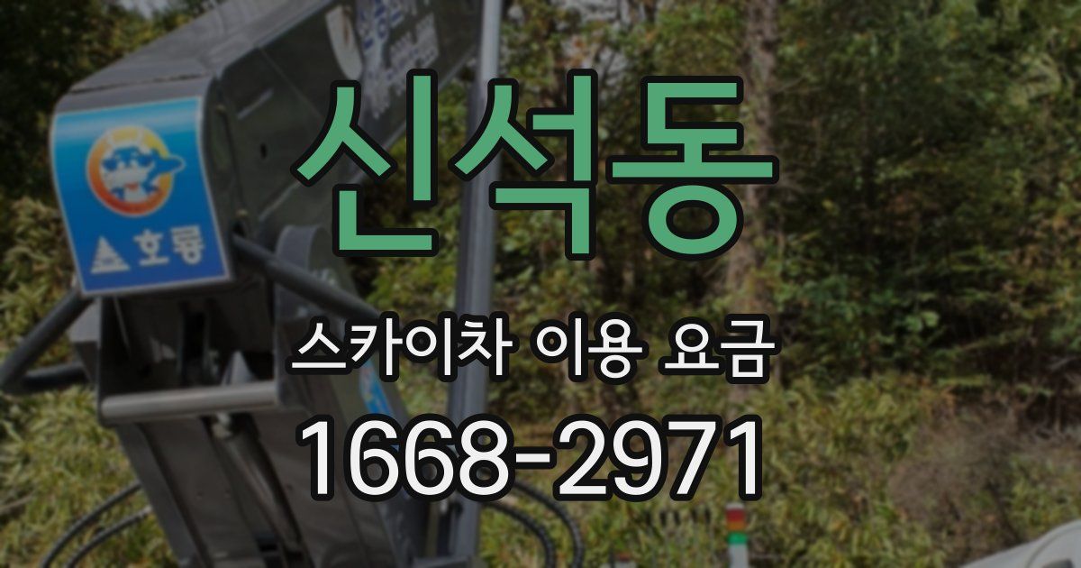 신석동 스카이차 이용 요금