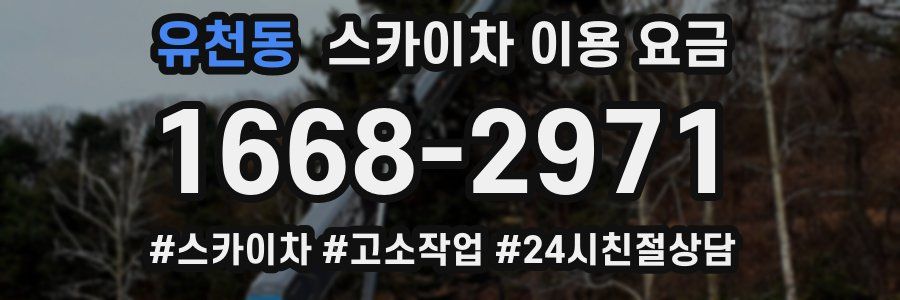 유천동 스카이차 이용 요금