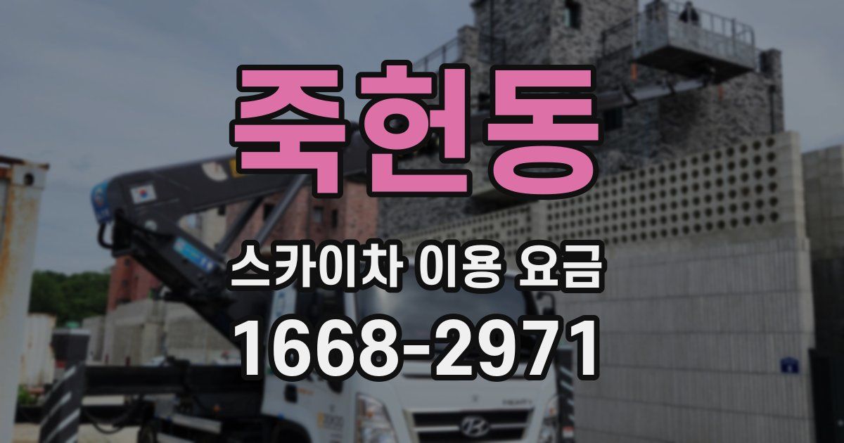 죽헌동 스카이차 이용 요금