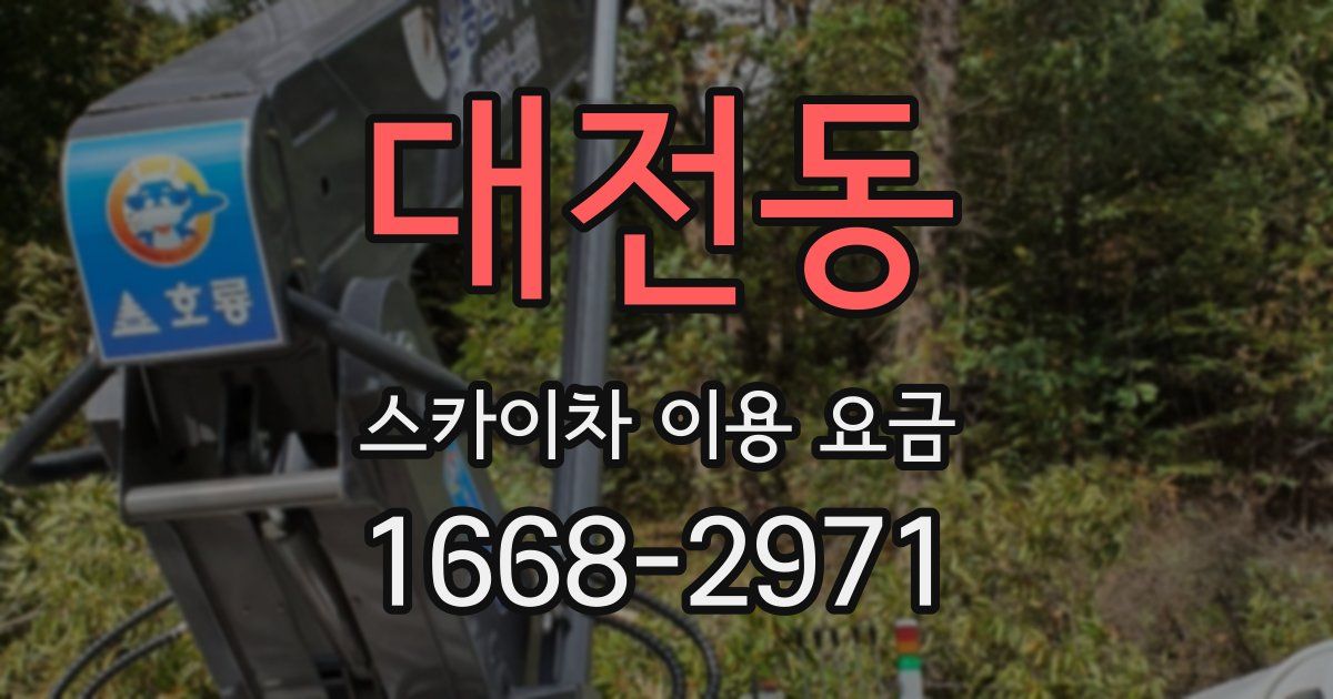 대전동 스카이차 이용 요금