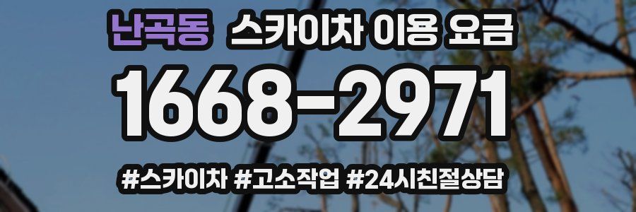 난곡동 스카이차 이용 요금
