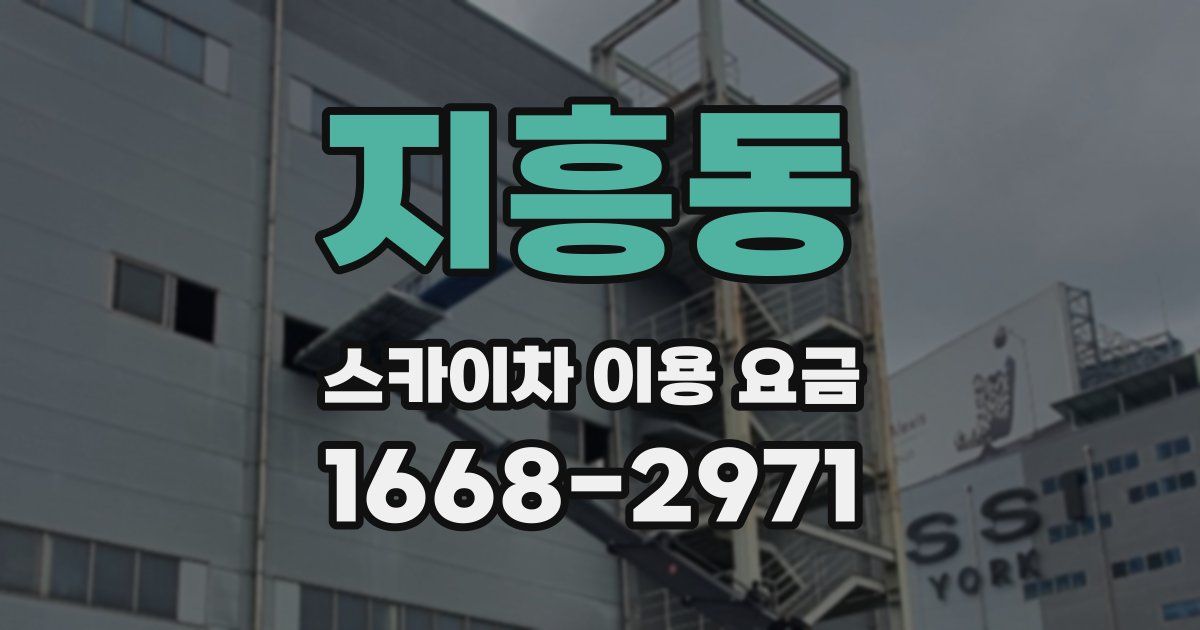 지흥동 스카이차 이용 요금