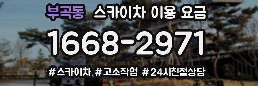부곡동 스카이차 이용 요금