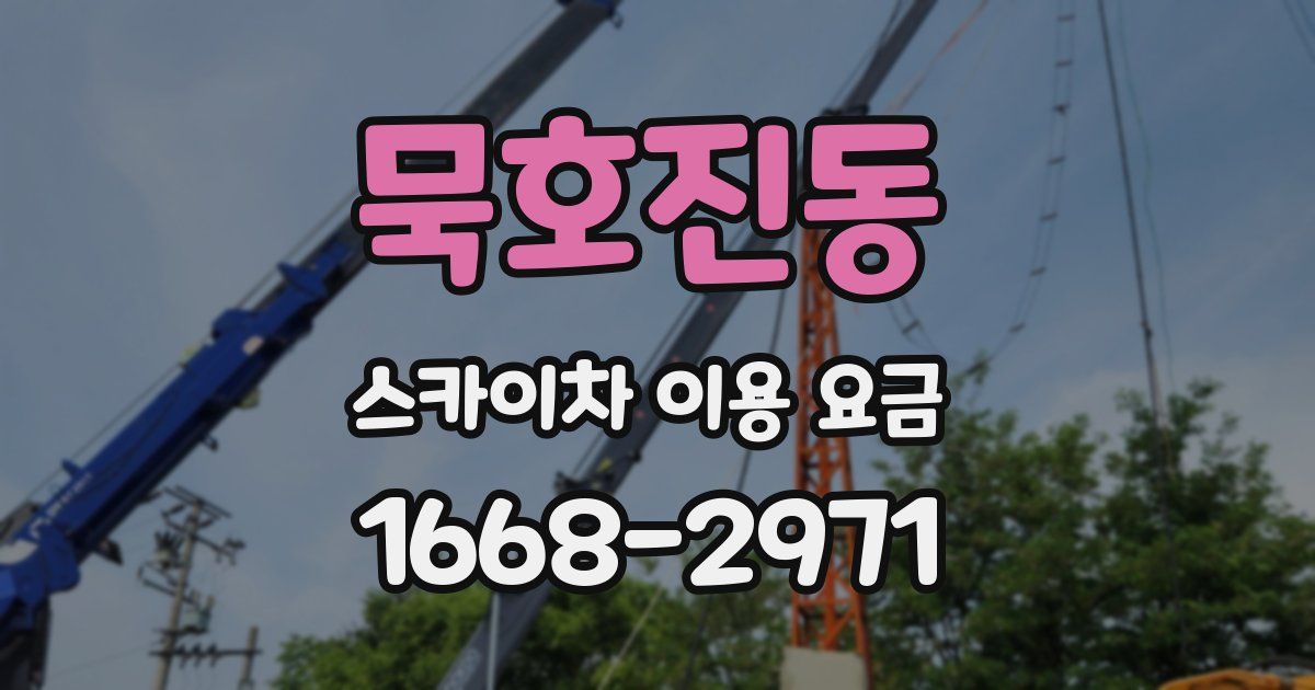 묵호진동 스카이차 이용 요금