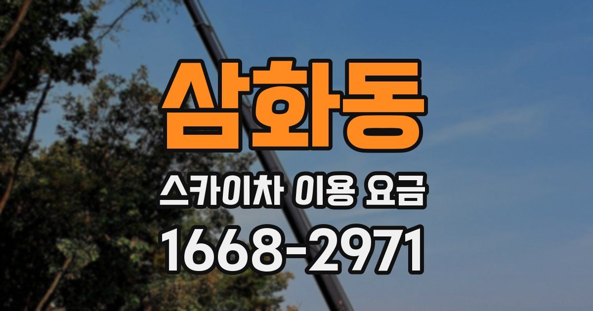 삼화동 스카이차 이용 요금