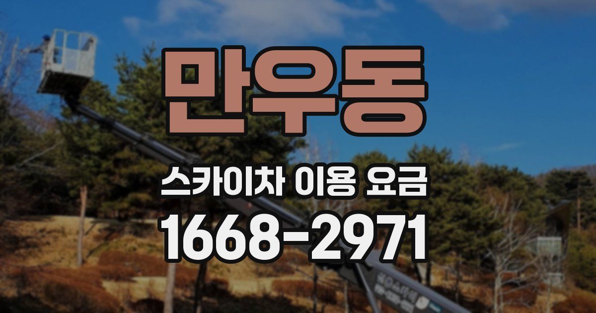 만우동 스카이차 이용 요금