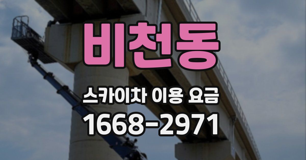비천동 스카이차 이용 요금