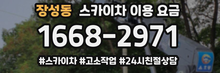 장성동 스카이차 이용 요금