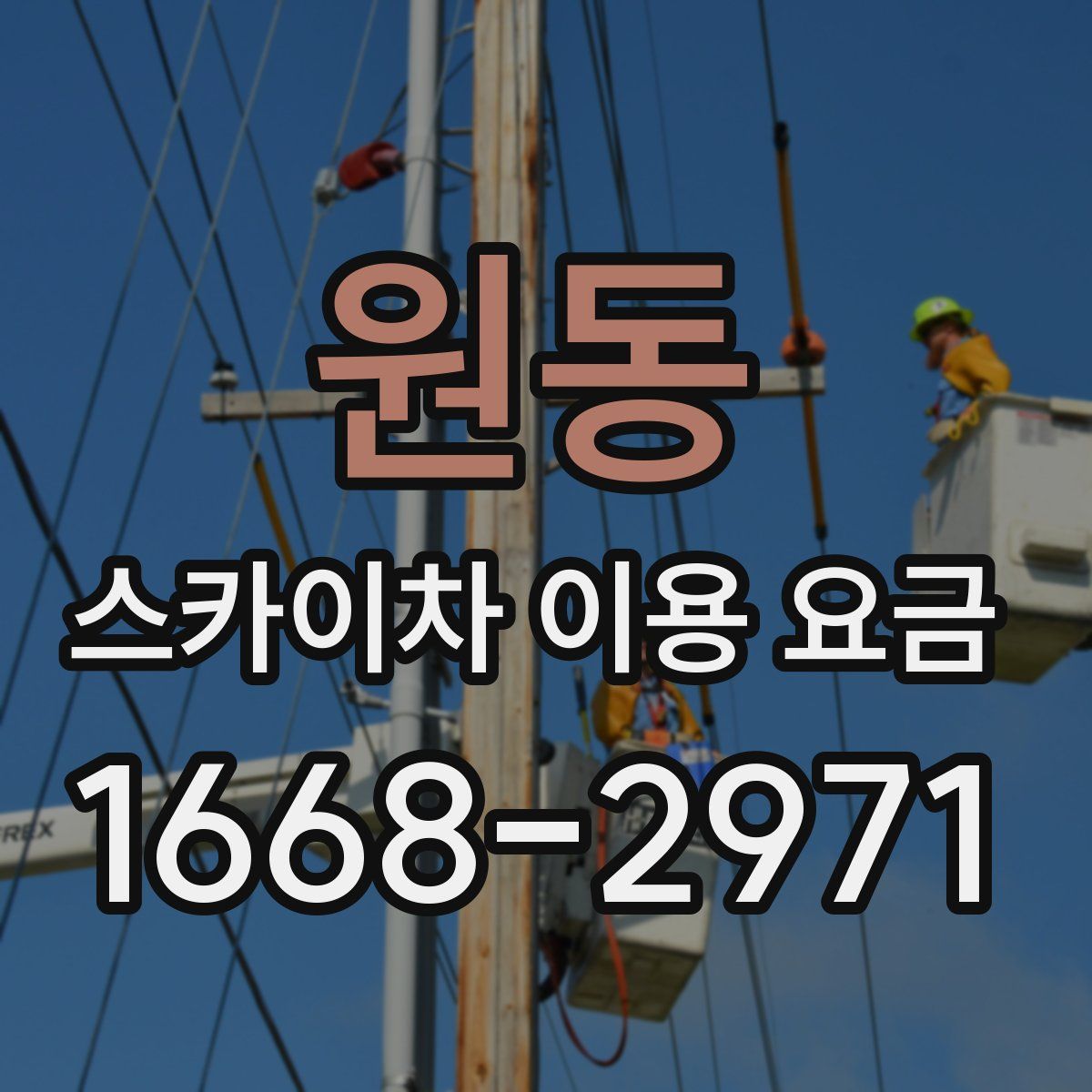 원동 스카이차 이용 요금