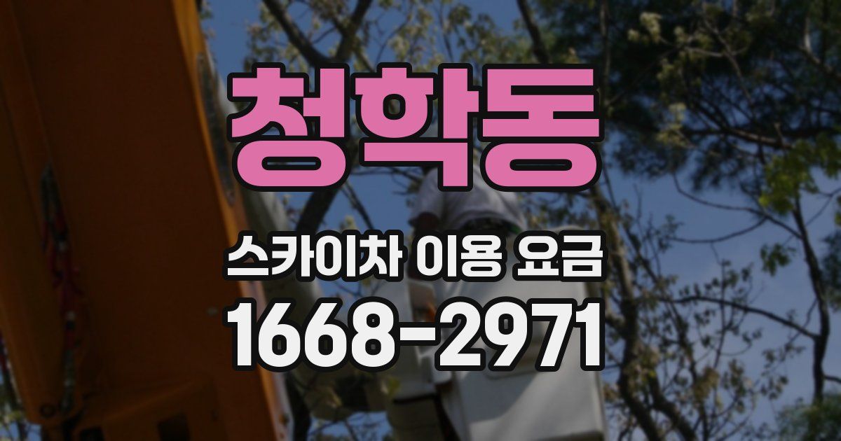 청학동 스카이차 이용 요금