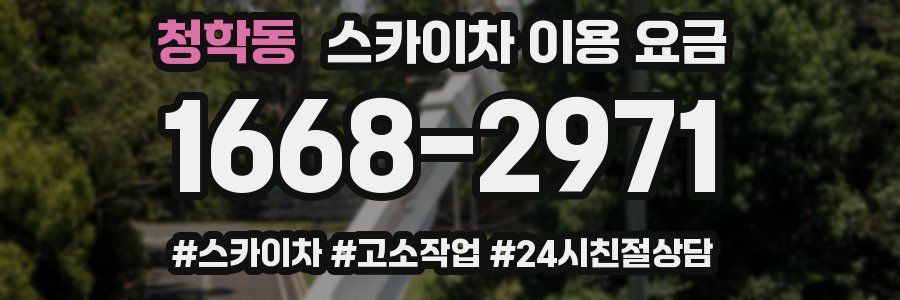청학동 스카이차 이용 요금