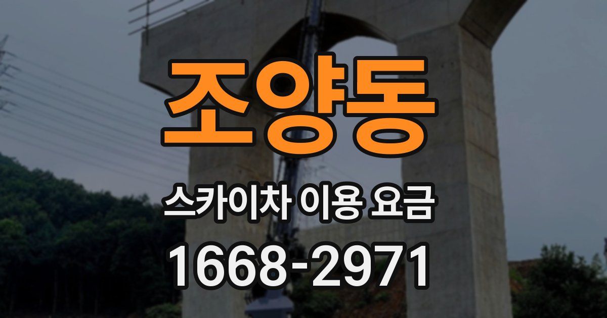 조양동 스카이차 이용 요금