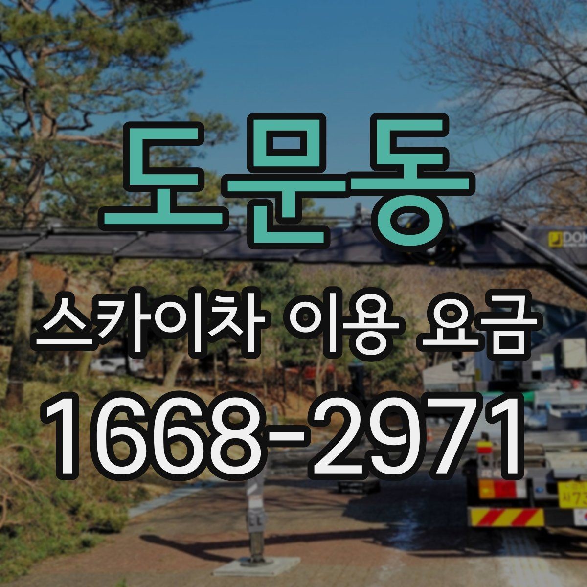 도문동 스카이차 이용 요금 문의가 많은 이유와 답변